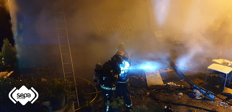 Incendio en Caperea